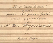Autograph fair copy